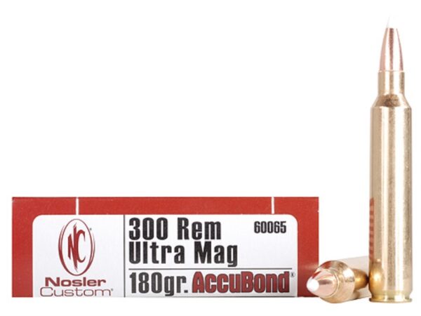 Nosler Trophy Grade .300 Remington Ultra Magnum 180 Gr. AccuBond- Box of 20
