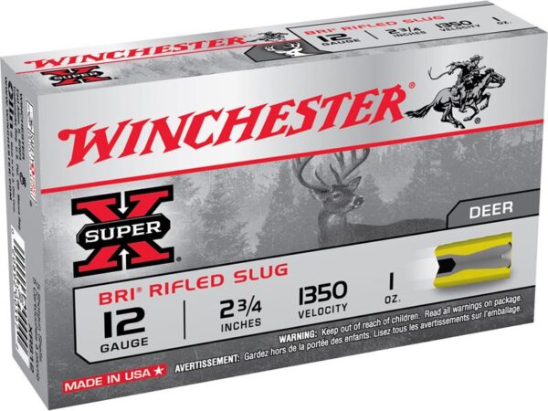 Winchester Super-X 12 Gauge 2-3/4" 1 oz BRI Sabot Slug- Box of 5