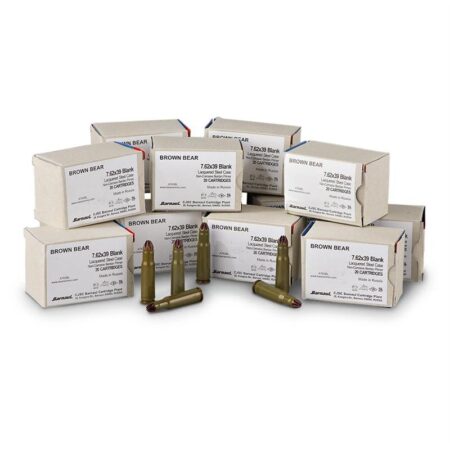 Brown Bear 7.62x39 Blank- Polymer Coated- Case of 500
