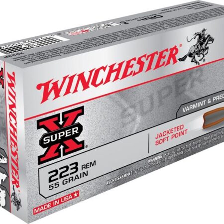 Winchester Super X .223 Rem 55 Gr. Jacketed Soft Point- Box of 20