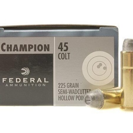 Federal Champion .45 Long Colt 225 Gr. Semi-Wadcutter Hollow Point- Box of 20