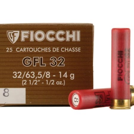 Fiocchi Field Load 32 Gauge 2-1/2" 1/2 oz #8 Shot- Box of 25