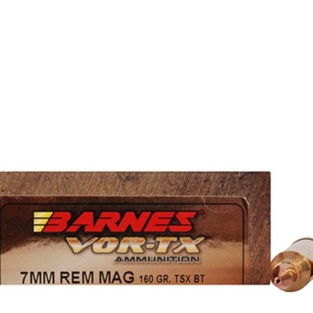 Barnes VOR-TX 7mm Remington Magnum 160 Gr. TSX Bullet Boat Tail Lead-Free- Box of 20
