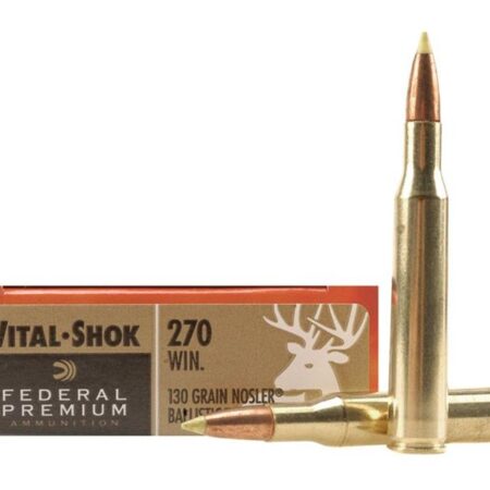 Federal Premium Vital-Shok .270 Winchester 130 Gr. Nosler Ballistic Tip- Box of 20
