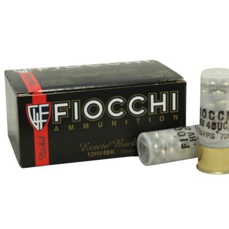 Fiocchi Exacta 12 Gauge 2-3/4" #4 Buckshot 27 Nickel Plated Pellets- Box of 10