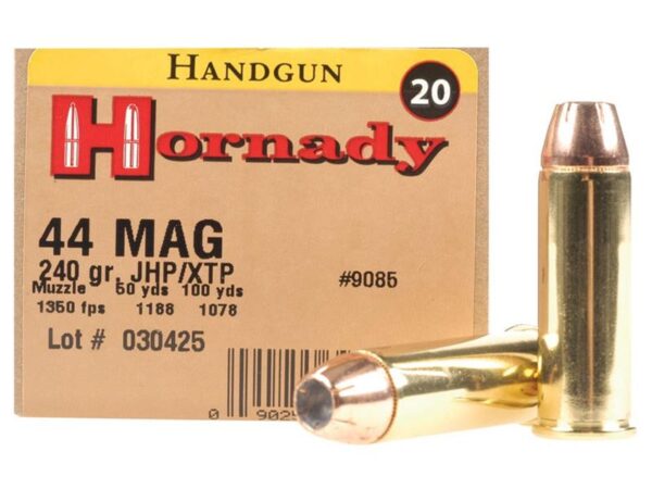 Hornady Custom .44 Magnum 240 Gr. XTP Jacketed Hollow Point- Box of 20
