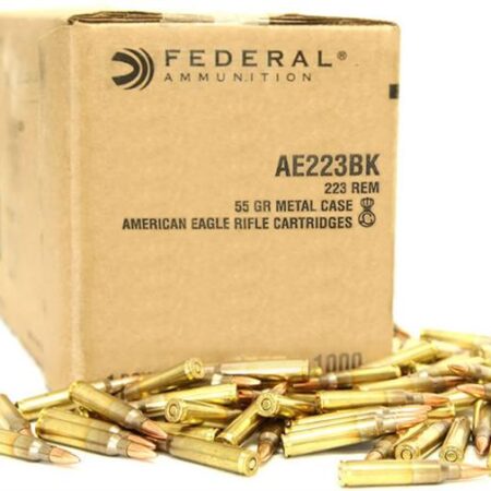 Federal American Eagle .223 Remington 55 Gr. Full Metal Jacket Boat Tail- Bulk Pack of 1000