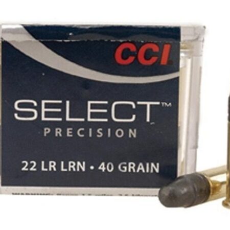 CCI Select Precision .22 Long Rifle 40 Gr. Lead Round Nose- Box of 100