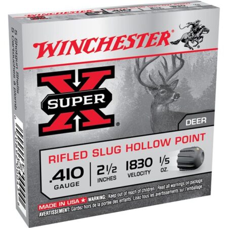 Winchester Super-X .410 Bore 2-1/2" 1/5 oz Rifled Slug- Box of 5