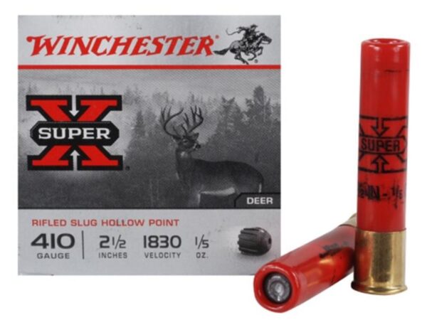 Winchester Super-X .410 Bore 2-1/2" 1/5 oz Foster-Type Slug- Box of 15