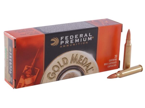 Federal Premium Gold Medal .223 Remington 69 Gr. Sierra MatchKing Hollow Point Boat Tail- Box of 20