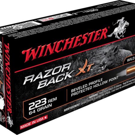 Winchester Razorback XT .223 Remington 64 Gr. Hollow Point- Lead-Free- Box of 20