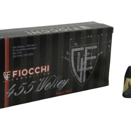 Fiocchi .455 Webley Mark 2 262 Gr. Lead Round Nose- Box of 50