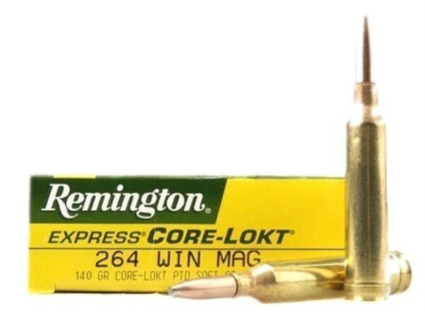 Remington Express .264 Winchester Magnum 140 Gr. Pointed Soft Point Core-Lokt- Box of 20