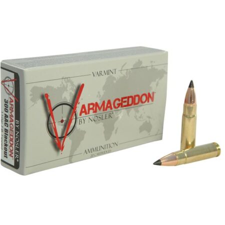 Nosler Varmageddon .300 AAC Blackout 110 Gr. Tipped Flat Base- Box of 20