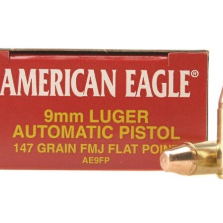 Federal American Eagle 9mm Luger 147 Gr. Full Metal Jacket- Box of 50