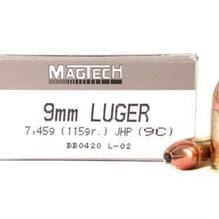 Magtech 9mm Luger 115 Gr. JHP- Box of 50