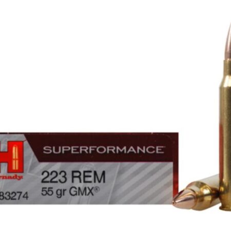 Hornady SUPERFORMANCE .223 Remington 55 Gr. GMX Boat Tail- Box of 20