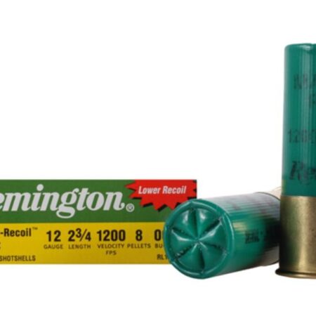 Remington Managed-Recoil Express 12 Gauge 2-3/4" 00 Buckshot 8 Pellets- Box of 5