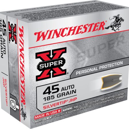 Winchester Super-X .45 ACP 185 Gr. Silvertip Hollow Point- Box of 20