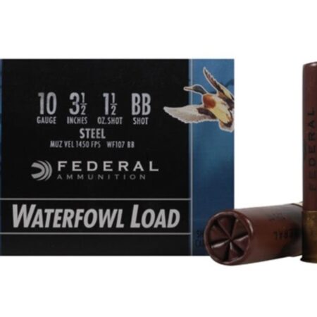 Federal Speed-Shok Waterfowl 10 Gauge 3-1/2" 1-1/2 oz BB Non-Toxic Steel Shot- Box of 25