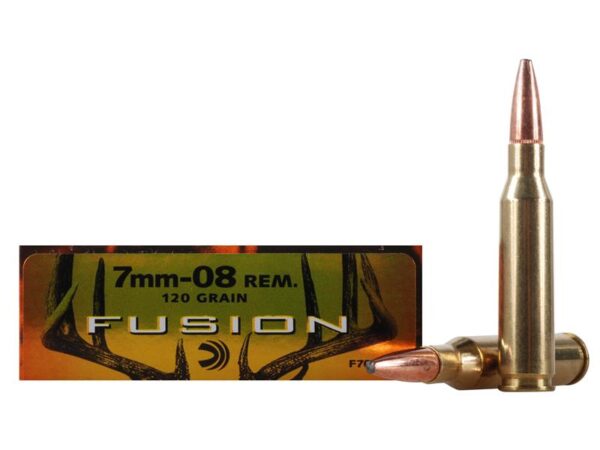 Federal Fusion 7mm-08 Remington 120 Gr. Spitzer Boat Tail- Box of 20