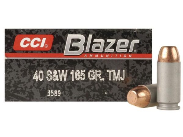 CCI Blazer Aluminum Case .40 S&W 165 Gr. Full Metal Jacket- Box of 50