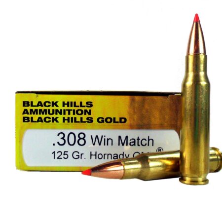Black Hills Gold .308 Winchester 125 Gr. Hornady GMX- Lead-Free- Box of 20