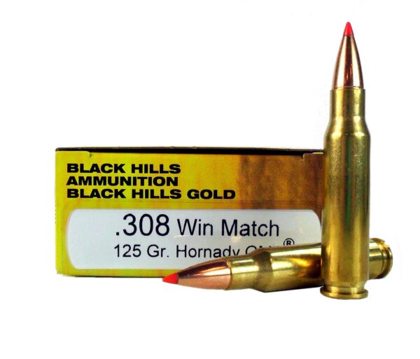 Black Hills Gold .308 Winchester 125 Gr. Hornady GMX- Lead-Free- Box of 20