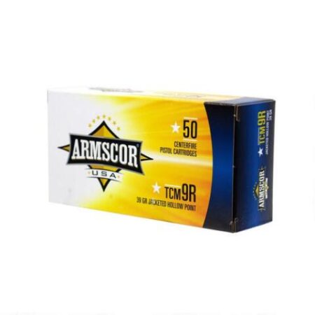 Armscor .22 TCM 9R 39 Gr. Jacketed Hollow Point- Box of 50