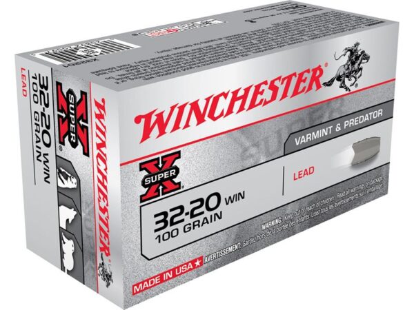 Winchester Super-X .32-20 WCF 100 Gr. Lead Flat Nose- Box of 50