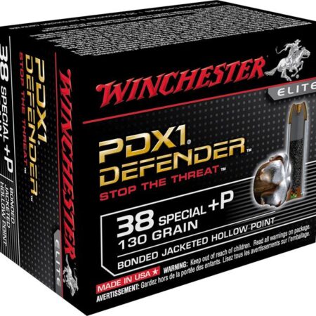 Winchester Supreme Elite Self Defense .38 Special +P 130 Gr. Bonded PDX1 Jacketed Hollow Point- Box of 20