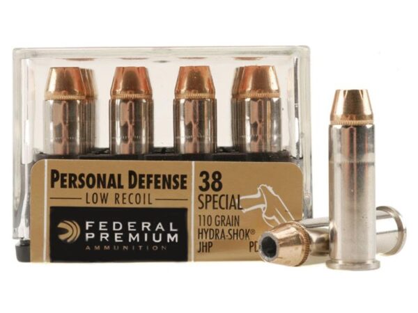 Federal Premium Personal Defense .38 Special 110 Gr. Reduced Recoil Hydra-Shok JHP- Box of 20