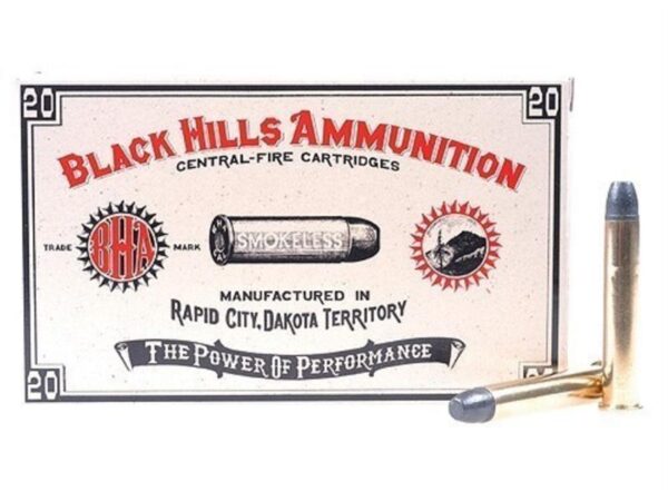 Black Hills Cowboy Action .38-55 WCF 255 Gr. Lead Flat Nose- Box of 20