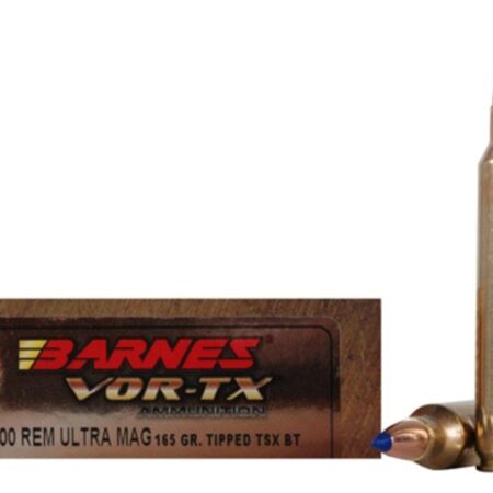 Barnes VOR-TX .300 Remington Ultra Magnum 165 Gr. Tipped TSX Bullet Boat Tail Lead-Free- Box of 20
