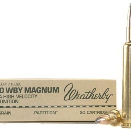 Weatherby .240 Weatherby Magnum 100 Gr. Nosler Partition- Box of 20