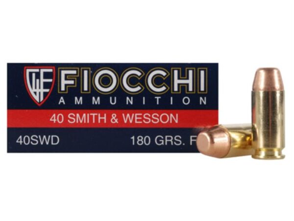 Fiocchi Shooting Dynamics .40 S&W 180 Gr. Flat Nose- Box of 50