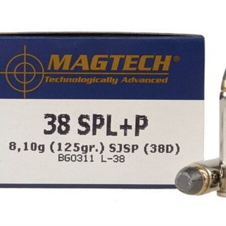 Magtech Sport ,38 Special +P 125 Gr. Semi-Jacketed Soft Point- Box of 50