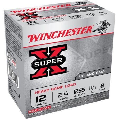 Winchester Super-X Heavy Game Load 12 Gauge 2-3/4" 1-1/8 oz #8 Shot- Box of 25
