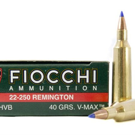 Fiocchi Extrema .22-250 Remington 40 Gr. Hornady V-Max- Box of 20