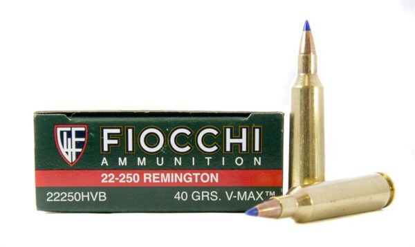 Fiocchi Extrema .22-250 Remington 40 Gr. Hornady V-Max- Box of 20