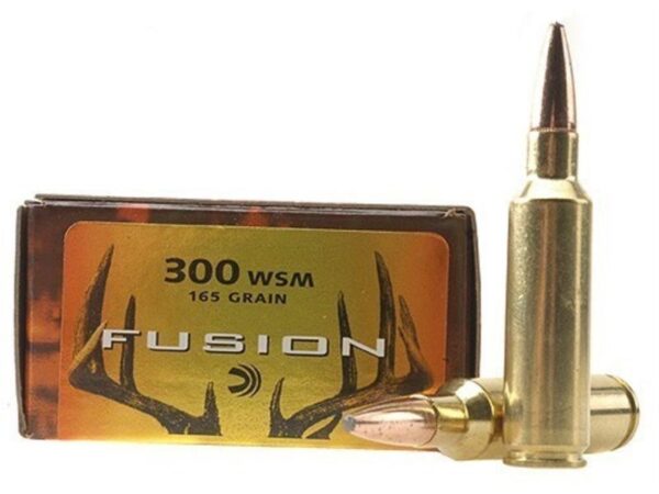 Federal Fusion .300 Winchester Short Magnum (WSM) 165 Gr. Spitzer Boat Tail- Box of 20