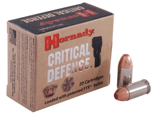 Hornady Critical Defense .45 ACP 185 Gr. FTX- Box of 20