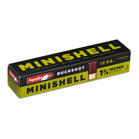 Aguila Minishell 12 Gauge 1-3/4" #4 and #1 Buckshot 11 Pellets- Box of 20