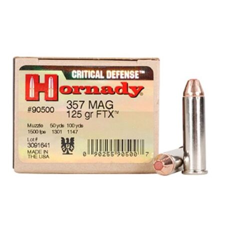 Hornady Critical Defense .357 Magnum 125 Gr. FTX- Box of 25