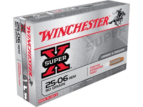 Winchester Super-X .25-06 Remington 90 Gr. Positive Expanding Point- Box of 20