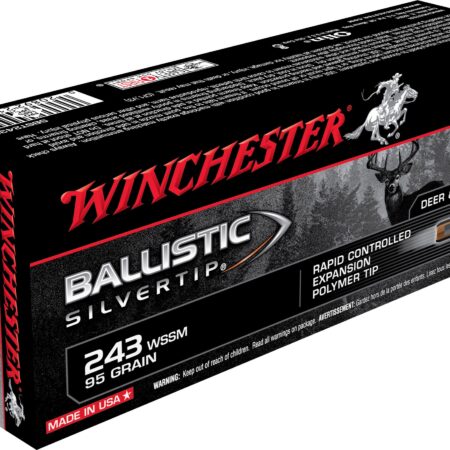 Winchester Supreme .243 Winchester Super Short Magnum (WSSM) 95 Gr. Ballistic Silvertip- Box of 20