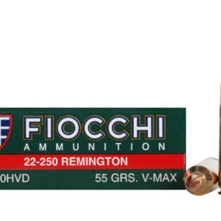 Fiocchi Extrema .22-250 Remington 55 Gr. Hornady V-Max- Box of 20