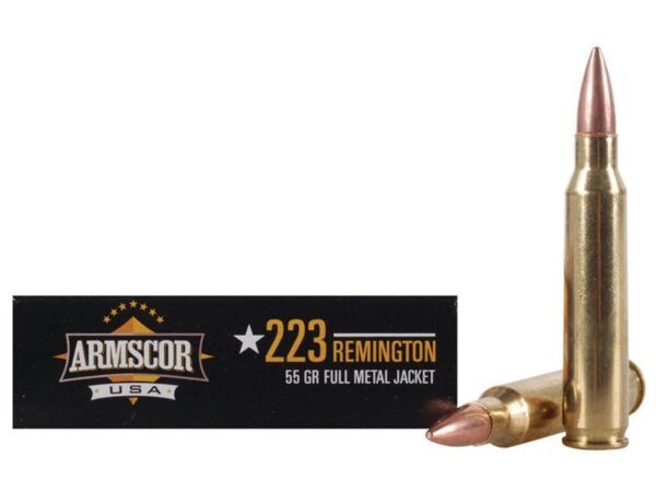Armscor .223 Remington 55 Gr. Full Metal Jacket- Box of 20
