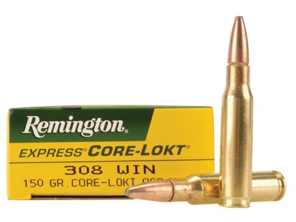 Remington Express .308 Winchester 150 Gr. Core-Lokt Pointed Soft Point- Box of 20